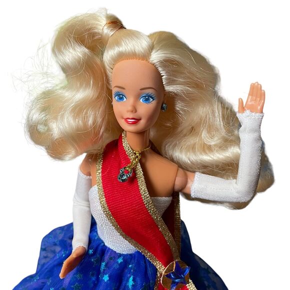 NEW BARBIE DOLL 1989 UNITED STATES COMMITTEE FOR UNICEF BLONDE NWOB - Picture 7 of 9